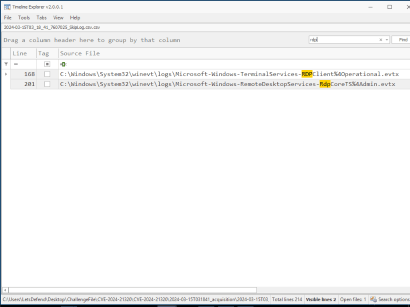 RDP Logon Event 1